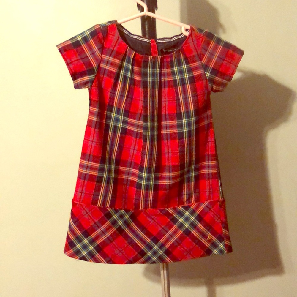 Red plaid dress